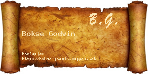 Bokse Godvin névjegykártya